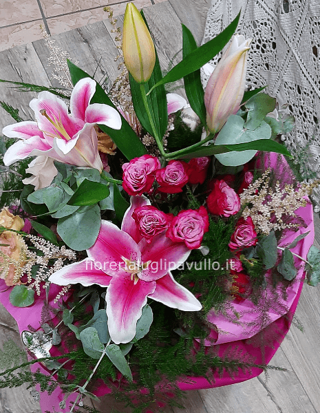 bouquet lilium e rose