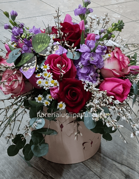 flowers box con uscita di fiori