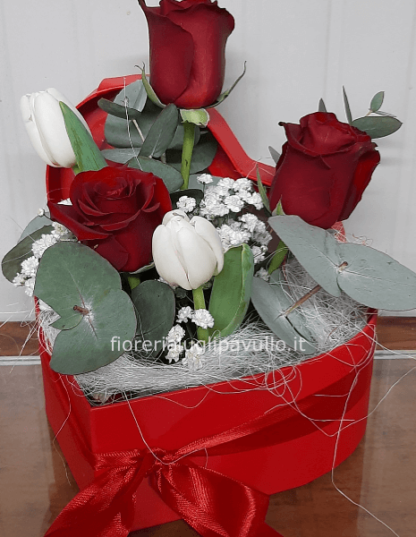 flowers box per san valentino